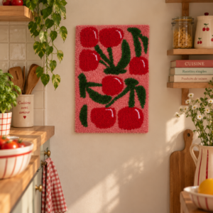 tapis cerises