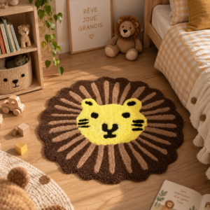tapis lion pour enfants